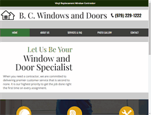 Tablet Screenshot of bcwindowdoor.com